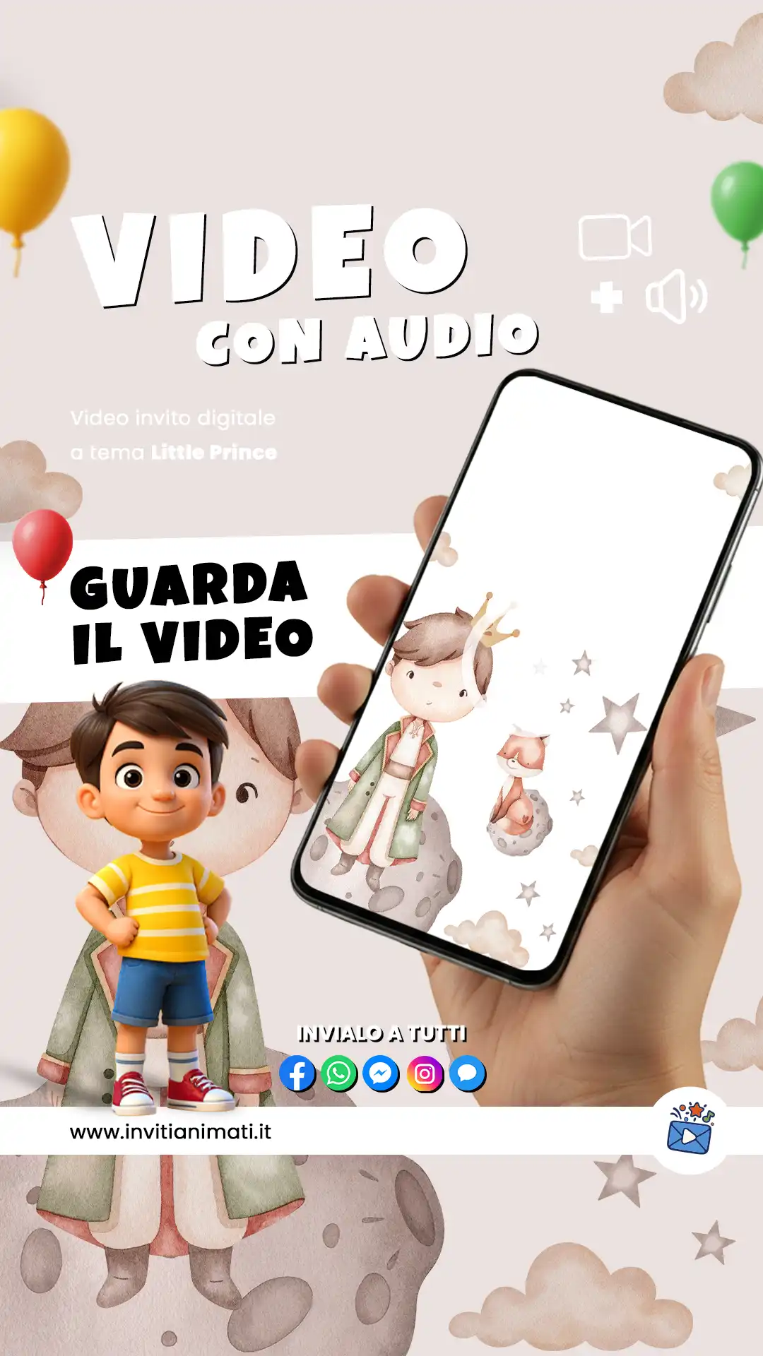Invito animato Little Prince